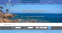 Desktop Screenshot of coralia-vacances.com